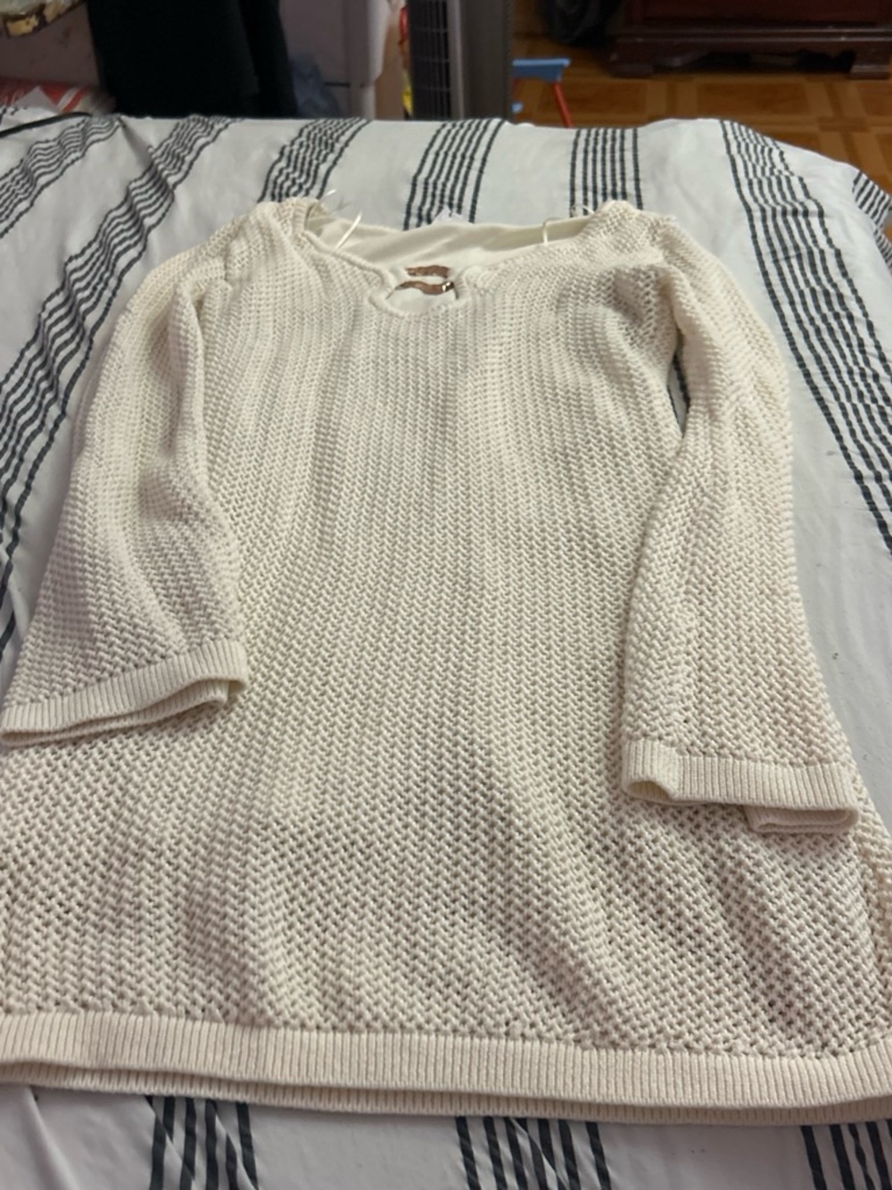 Willow Cream Knit Crewneck Sweater